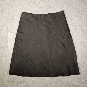 United Colors of Benetton Womens Linen Straight Skirt Natural Work Party Size 10